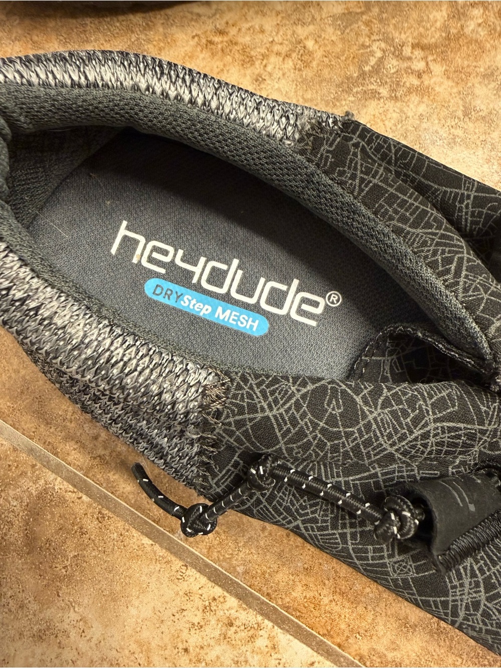 Hey Dude Gray Canvas Slip-On Loafers - Picture 3 of 4